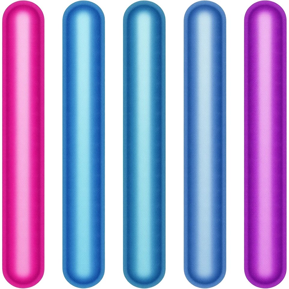 Thick pink, blue, purple sparkly neon colored straight vertical lines emoji