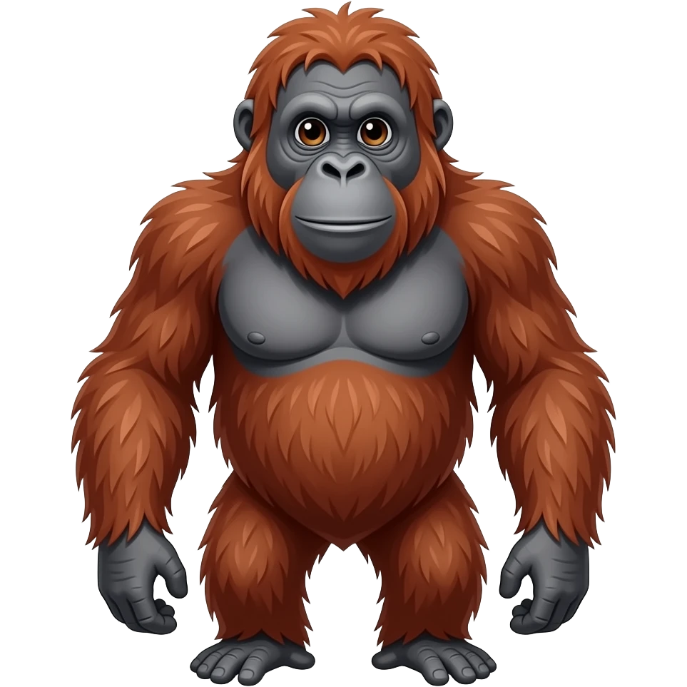 Make a orangutan emoji
