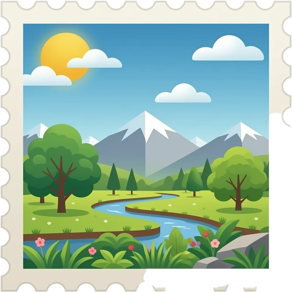 Timbre poste emoji