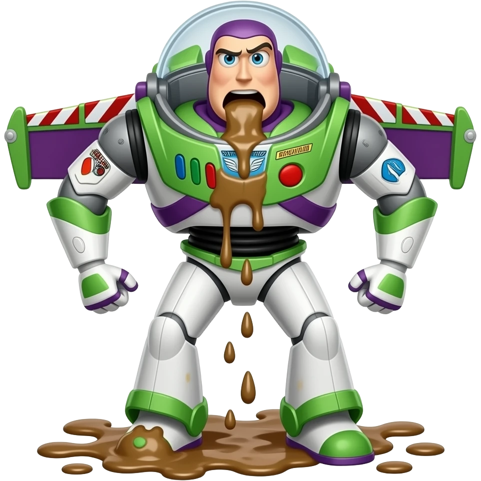 Vomiting and diarrhea outbreak toy story-Buzz emoji