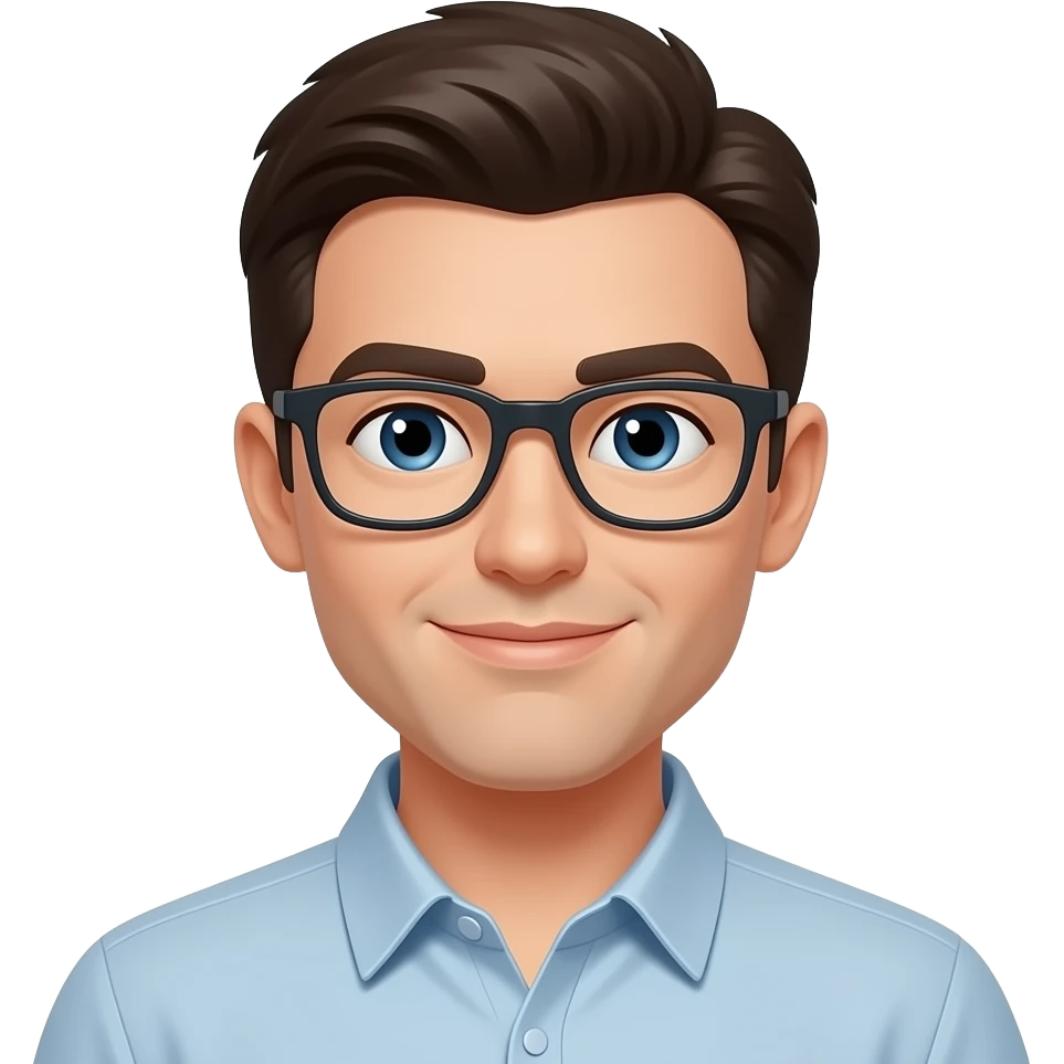With glasses emoji
