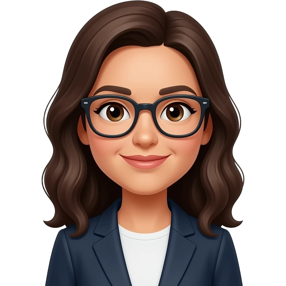 maribel with glasses emoji