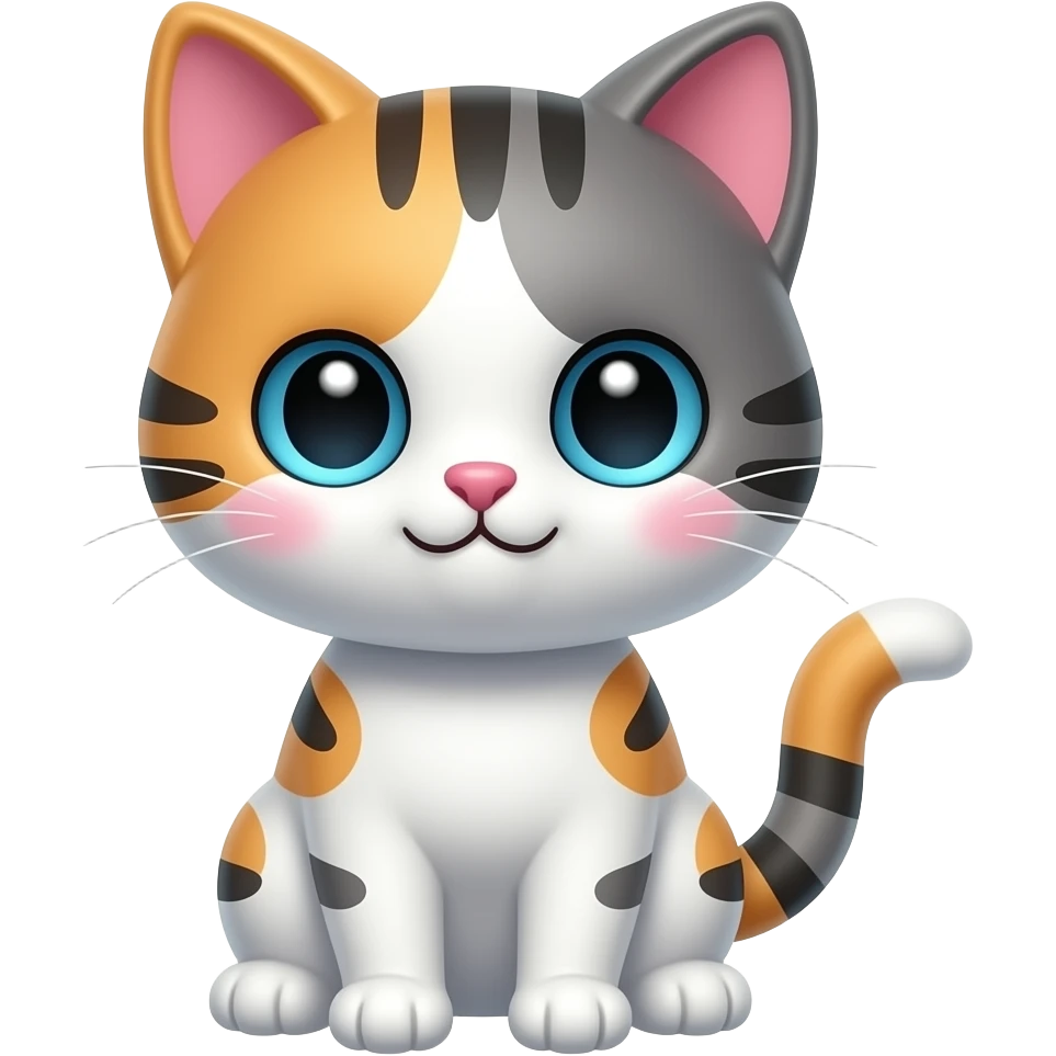 Kawaii kitty emoji