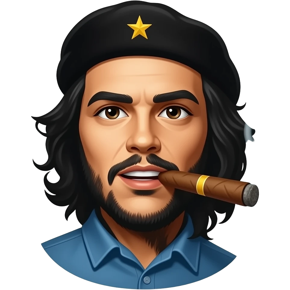 che guevara smile big cigar emoji