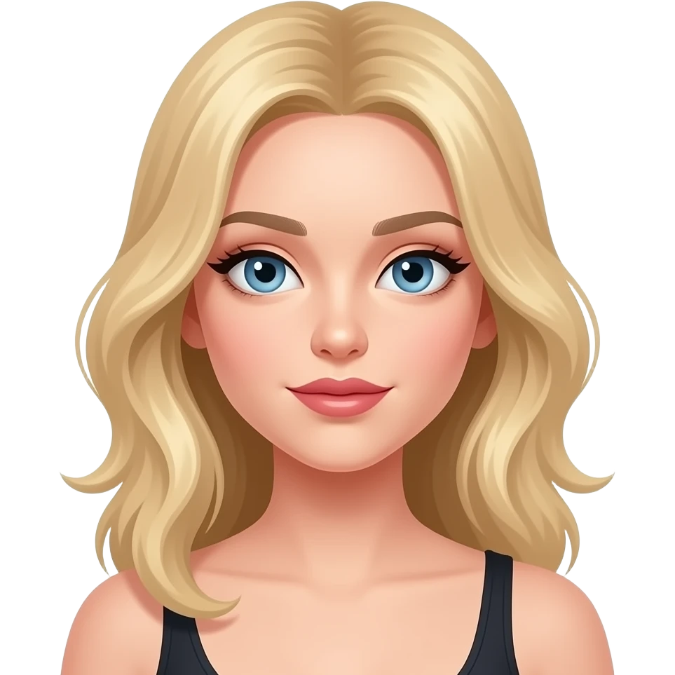 blonde teen sexy expression emoji