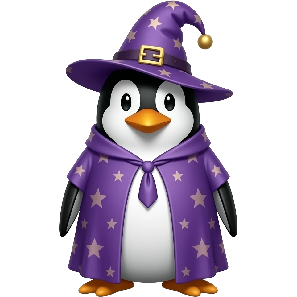Penguin Wizard emoji