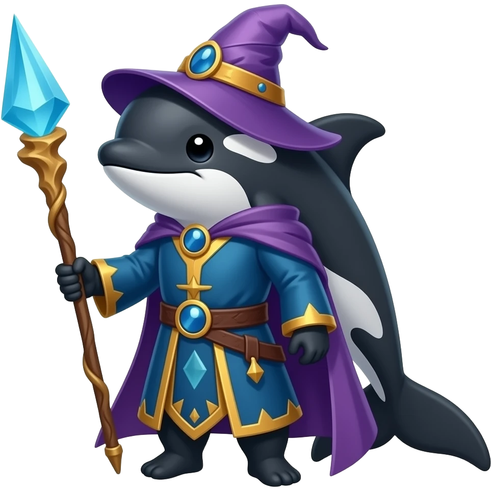 Orca wizard emoji