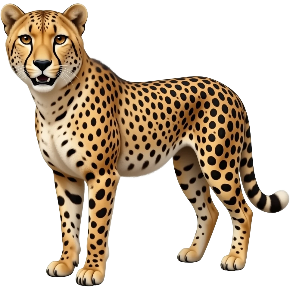 cheetah realistic emoji not looking at the camera emoji