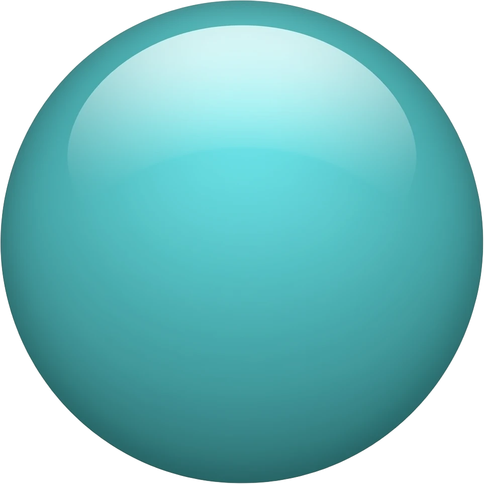 teal circle emoji