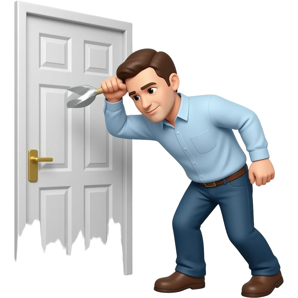 bater cabeza numa porta emoji
