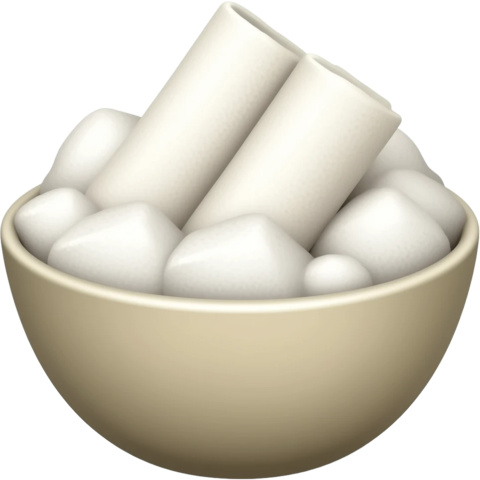 Spa ice towels in bowl emoji