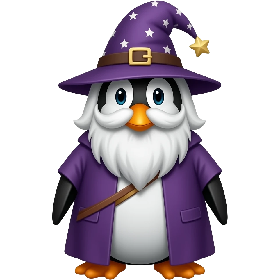 Penguin Wizard emoji