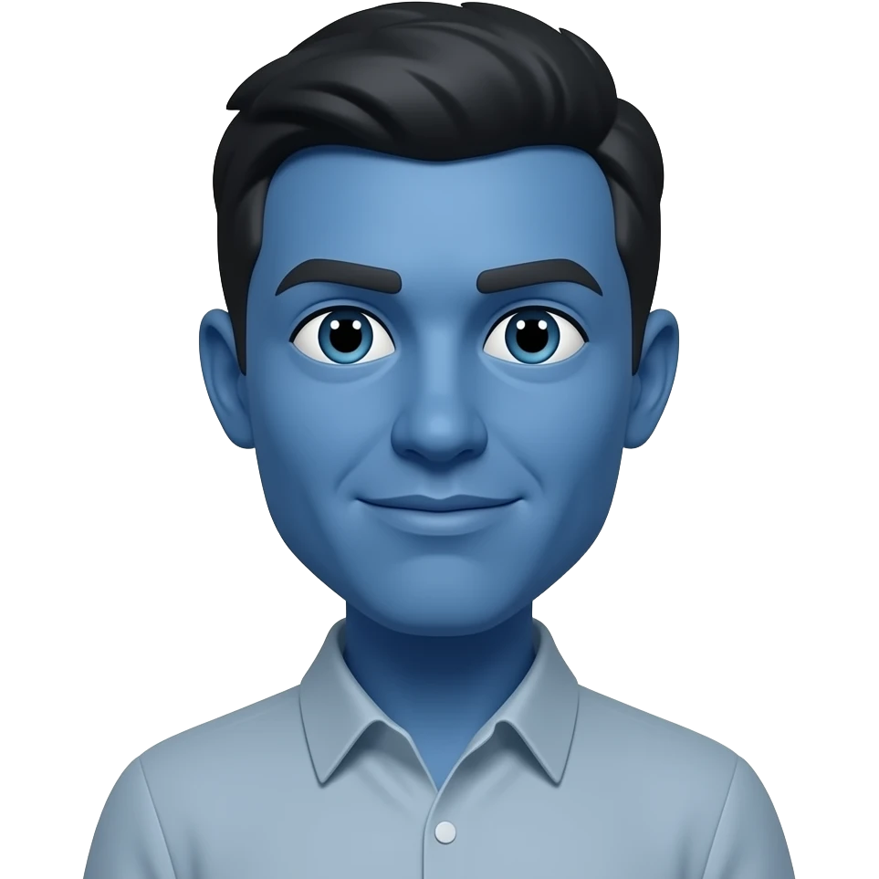 Blue emoji emoji