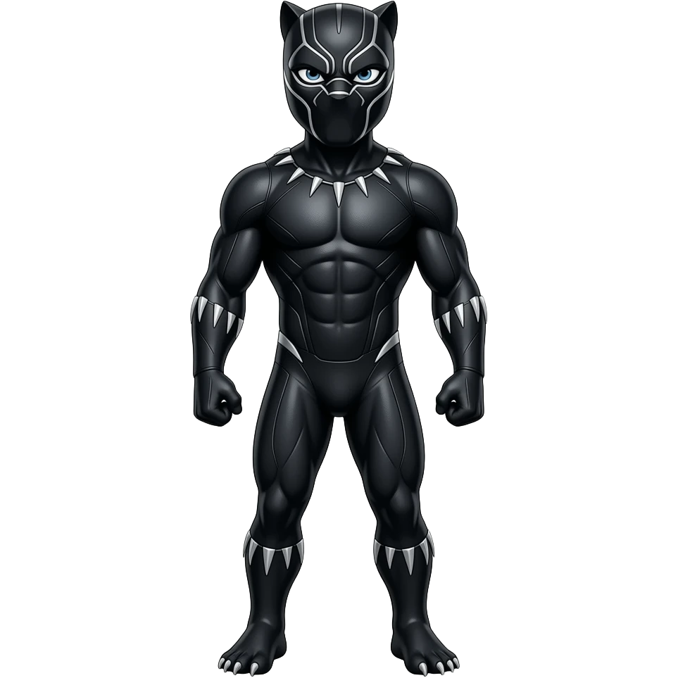 Una pantera negra emoji