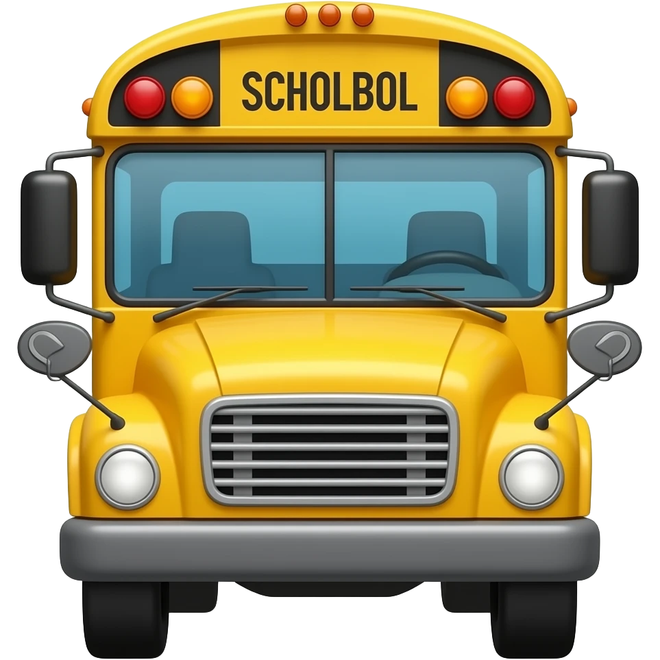 school bus emoji