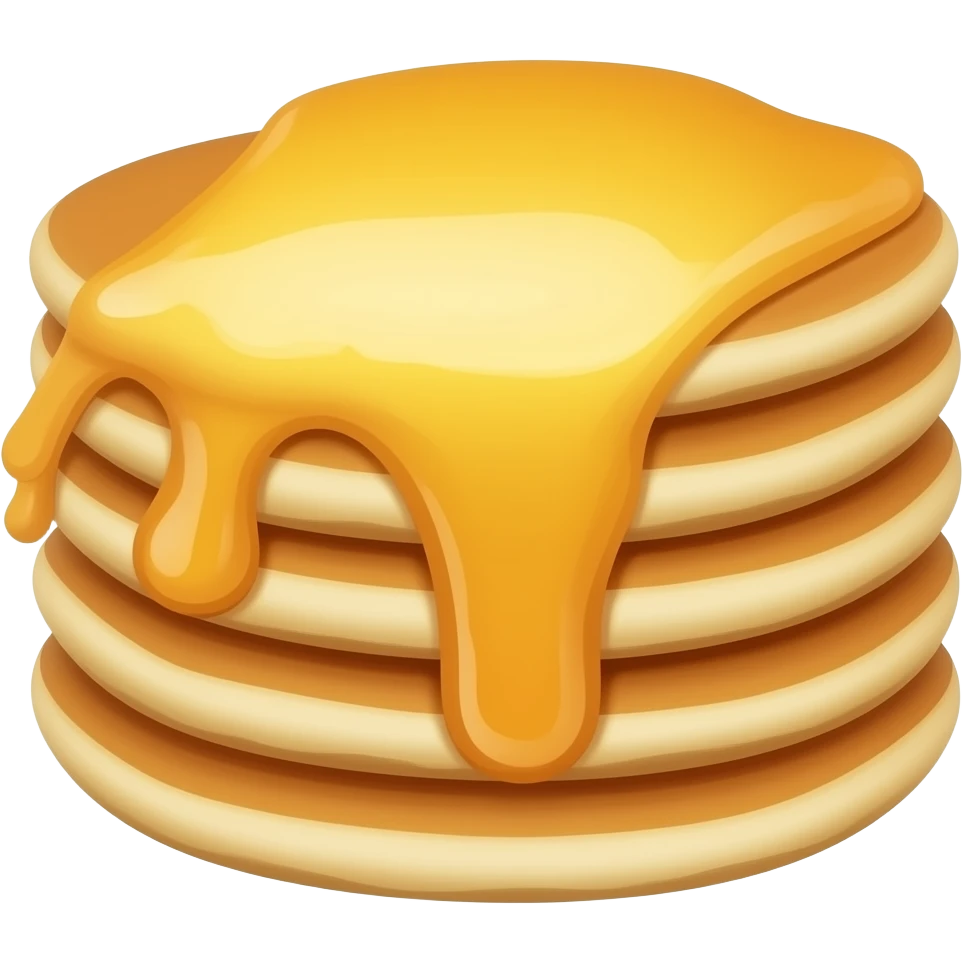 French toast sticks with stacks of pancakes emoji