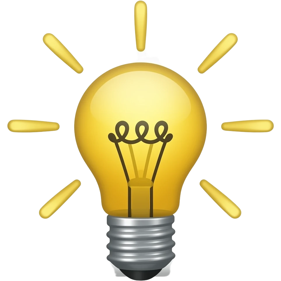 Idea icon vector. Creative and innovative solution. Light bulb concept illustration. emoji