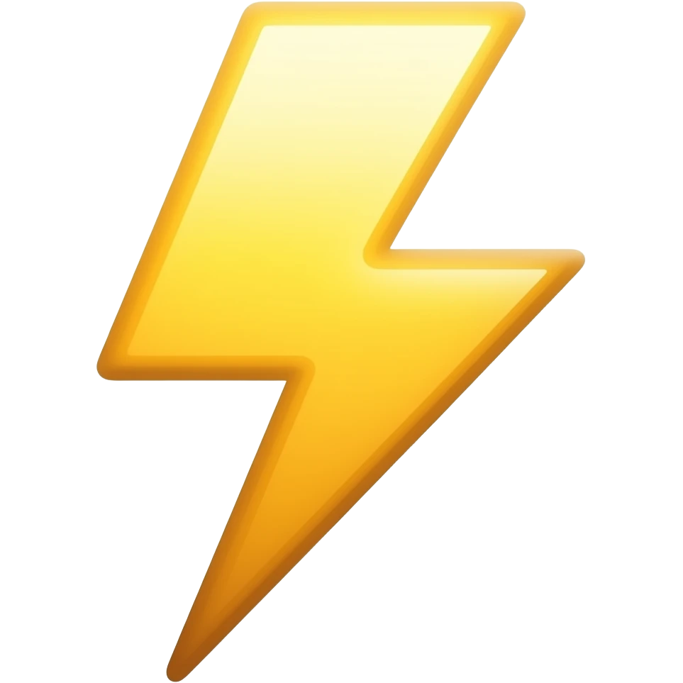 Lightning emoji