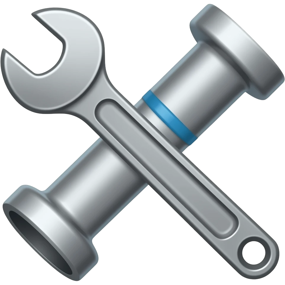 wrench and pipe emoji