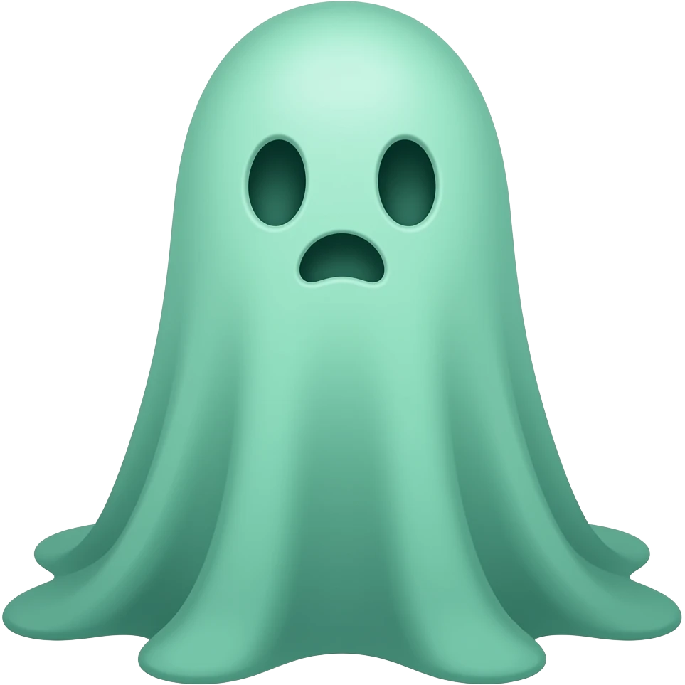 a ghostly green calcifer emoji