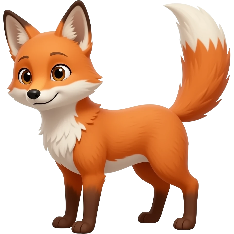 Girl fox body emoji