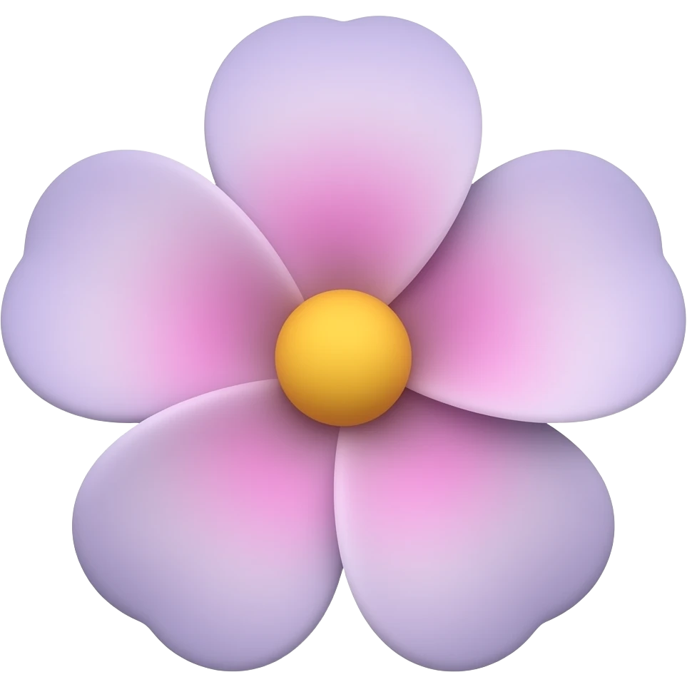blurry/dreamy flower emoji