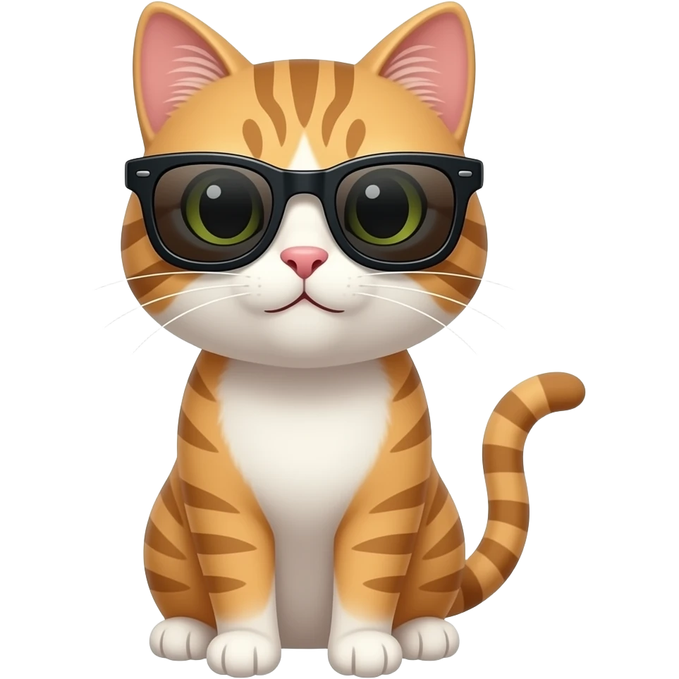Cat wearing sunglasses emoji