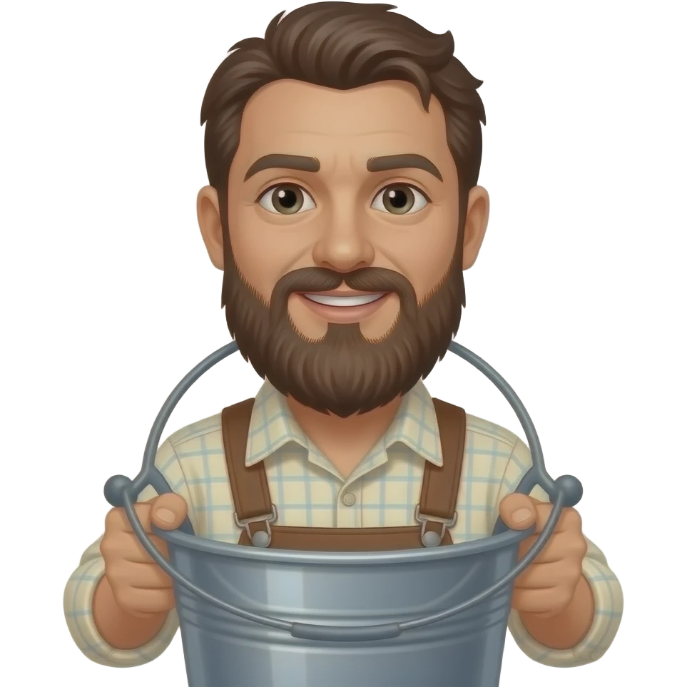 Stavros with a bucket of chicken emoji