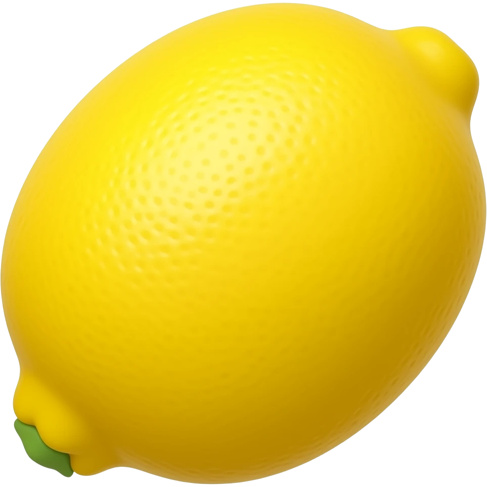 lemon without stem emoji