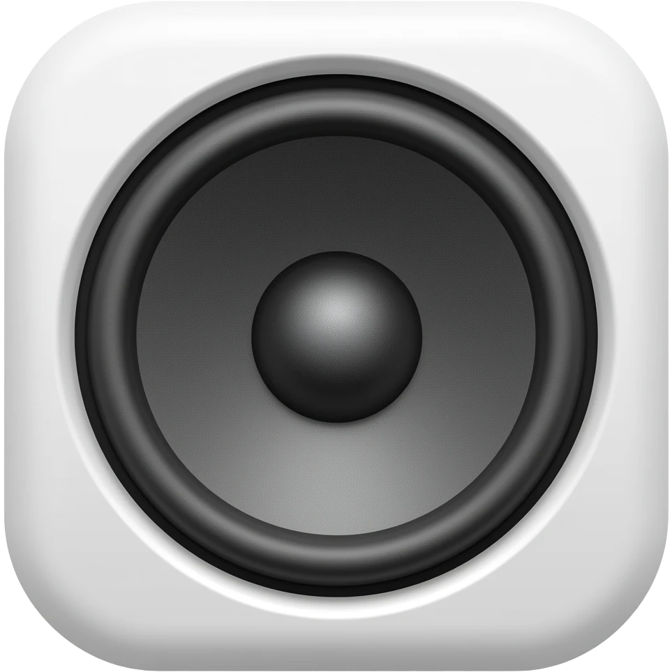 white speaker emoji