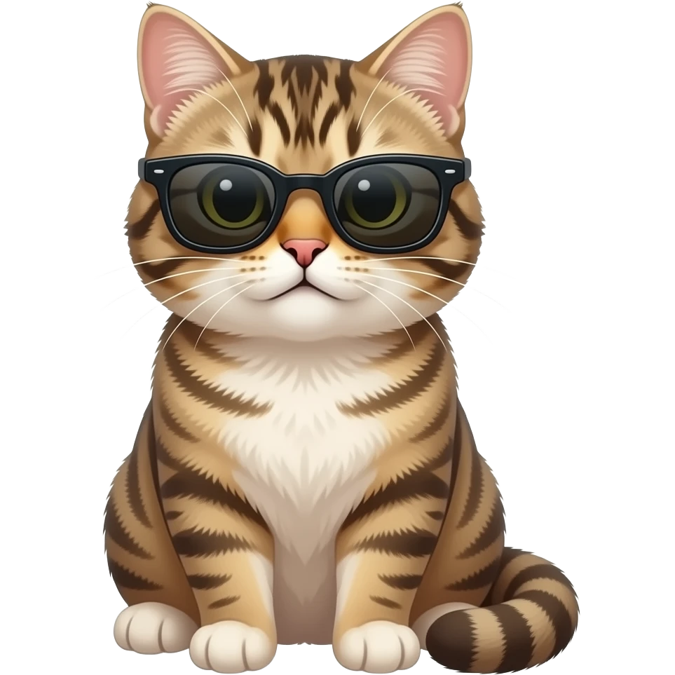 Cat wearing sunglasses emoji