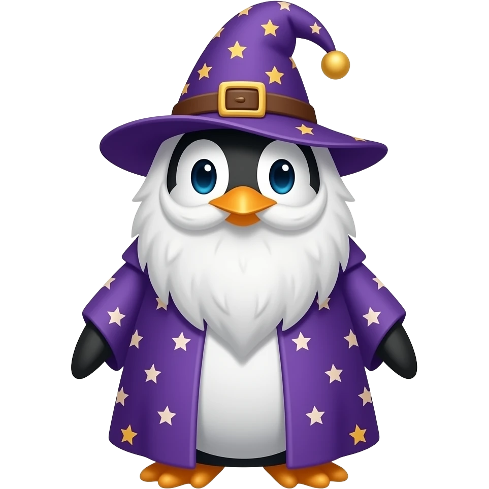 Penguin Wizard emoji