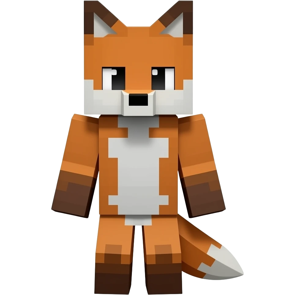 Minecraft fox emoji