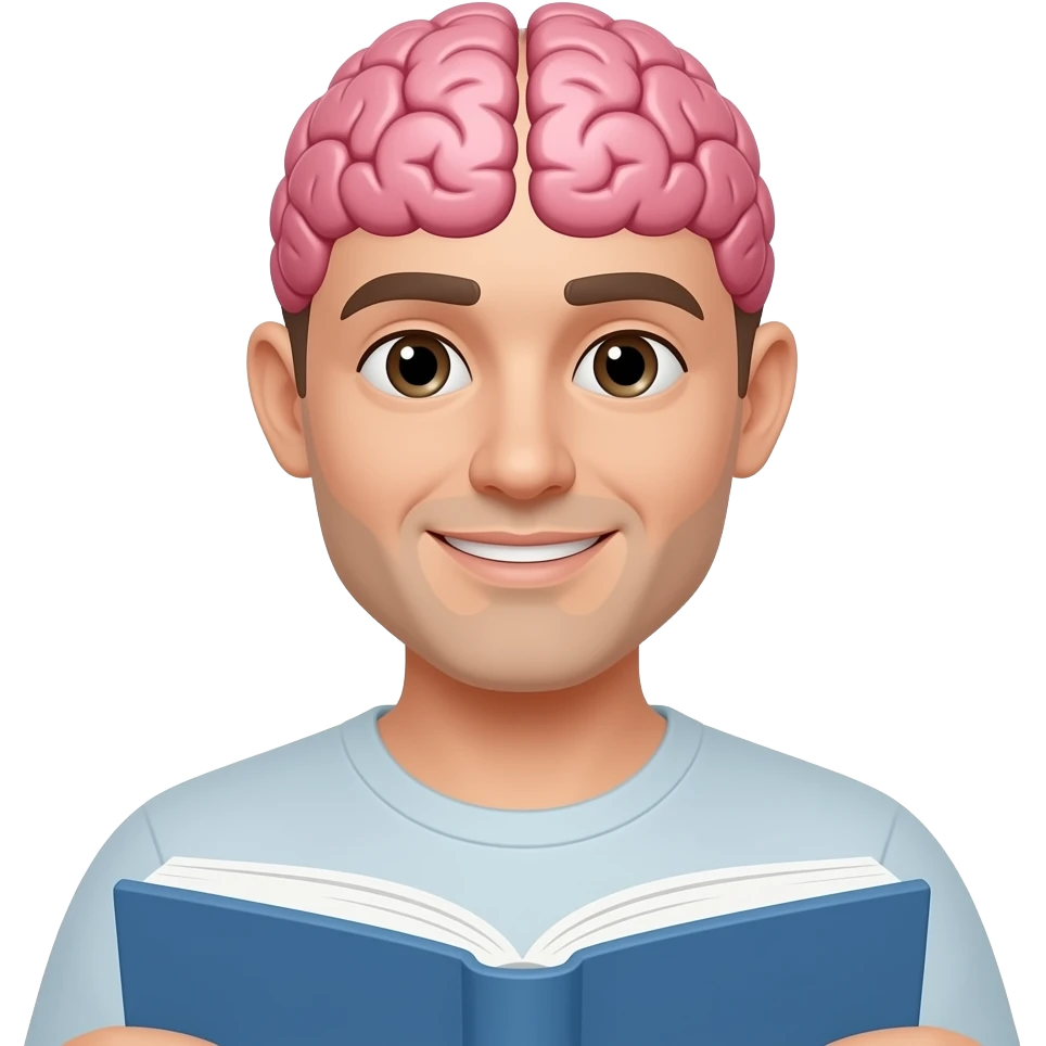 reading brain emoji