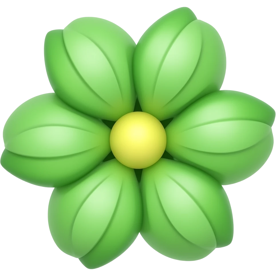 green flowers emoji