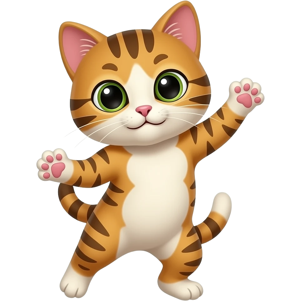 Cat dancing emoji