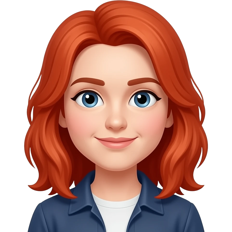 just red hair emoji