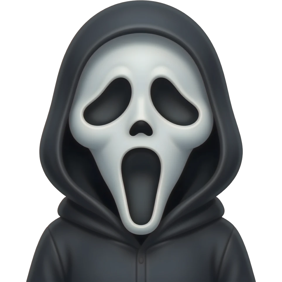 Ghostface pink and cute emoji