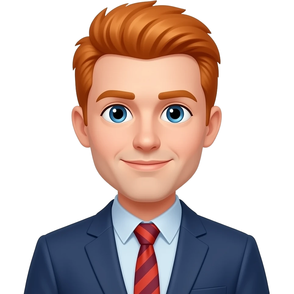 ginger man standing emoji