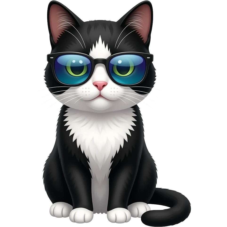 Cat wearing sunglasses emoji