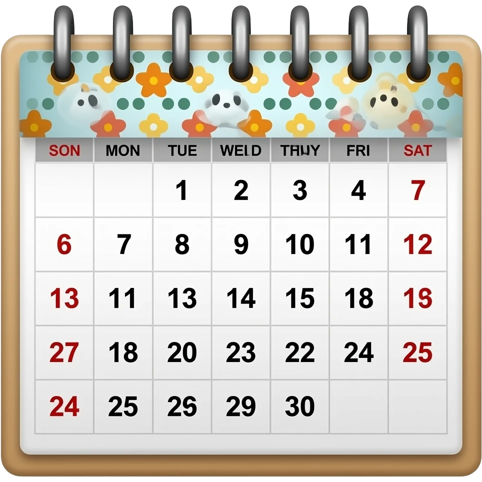 calendar emoji