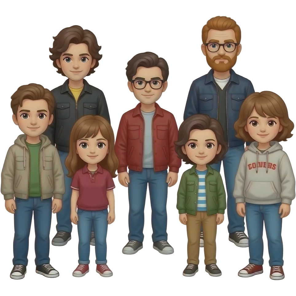 make the losers club from IT 2017 emoji