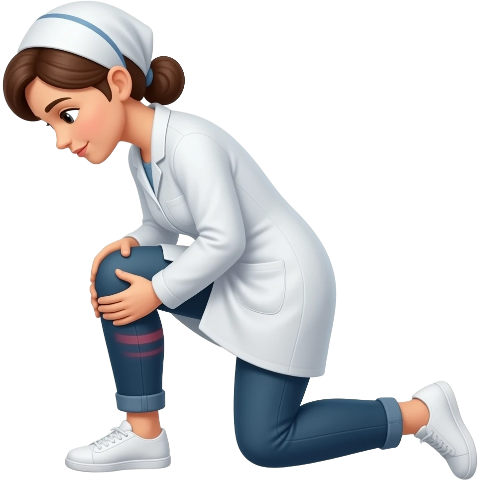 a midwife doing hip squeezes emoji