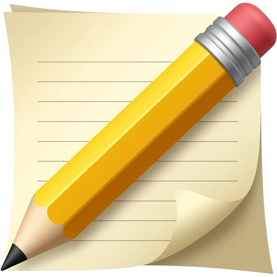 paper and pencil emoji