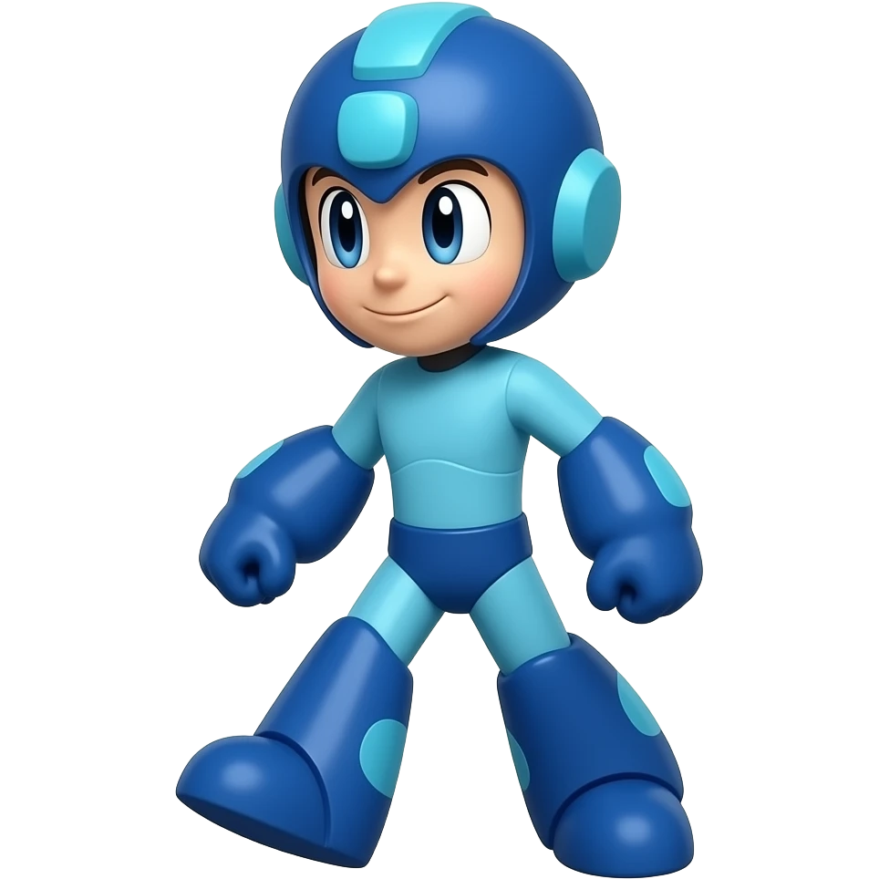 Mega Man is walking emoji