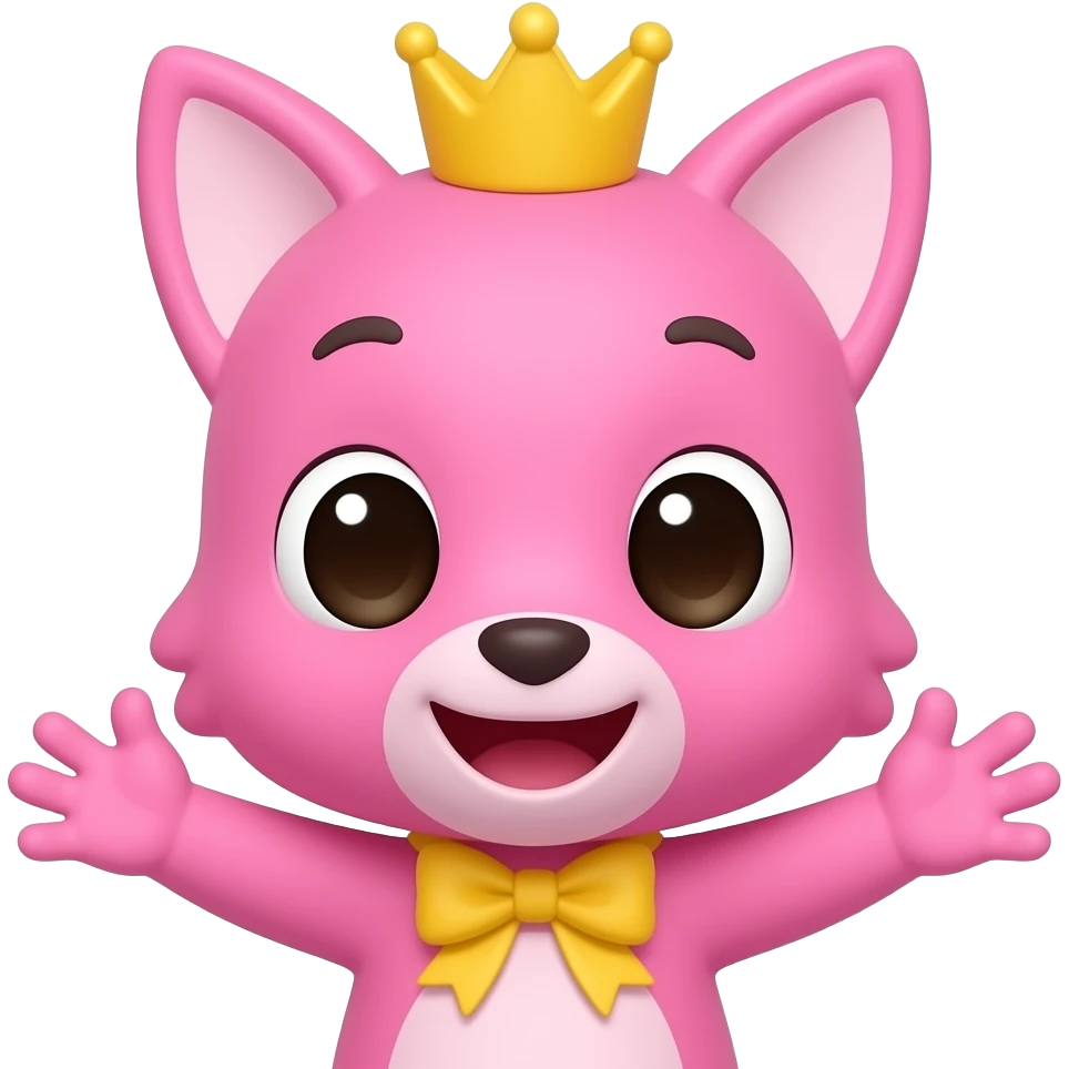 Pinkfong is a baby emoji