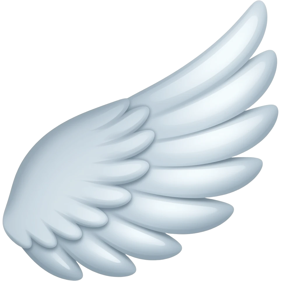 One side wings emoji