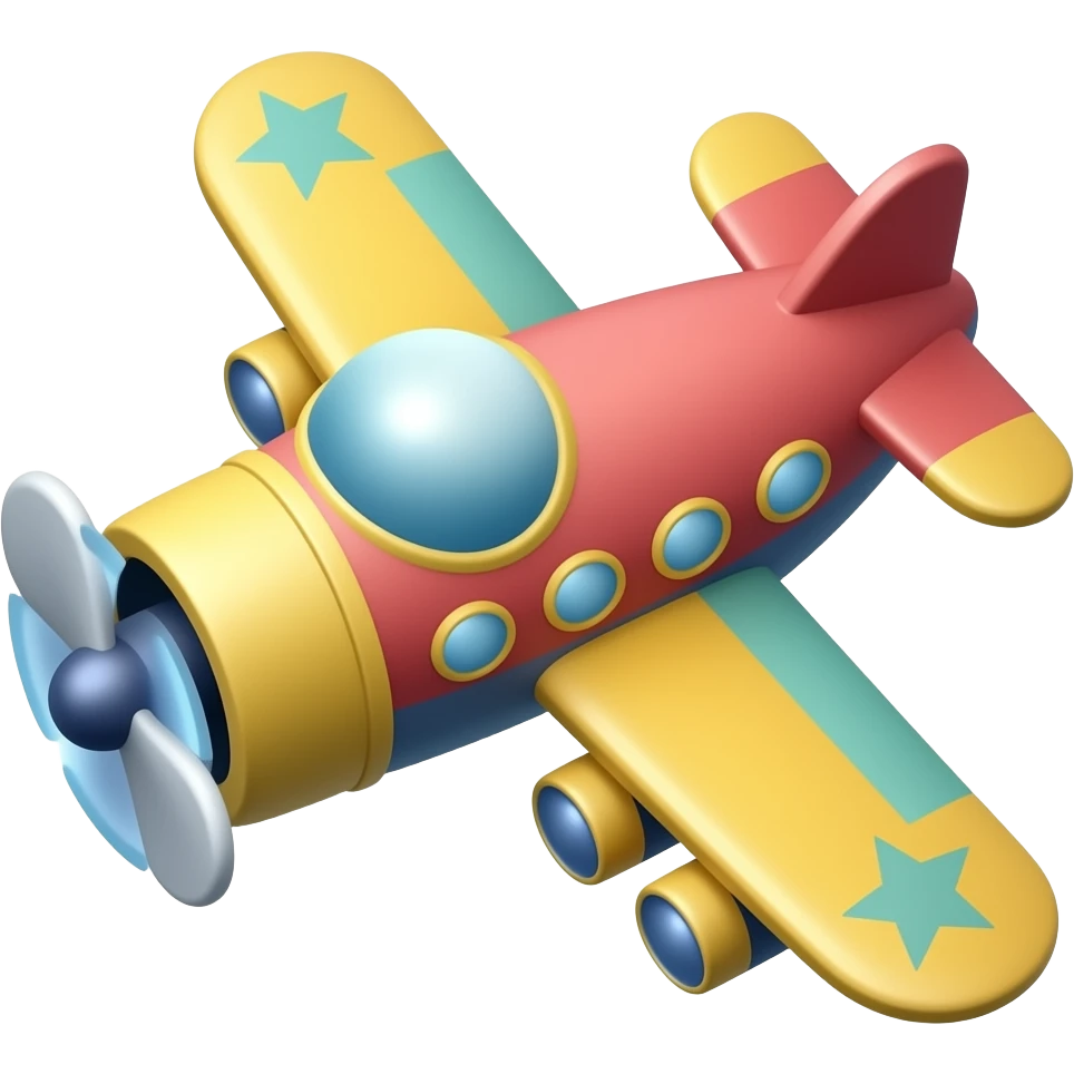 1 Colorful Airplanes emoji