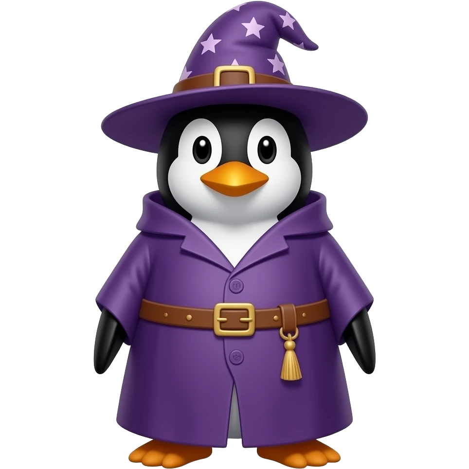 Penguin Wizard emoji