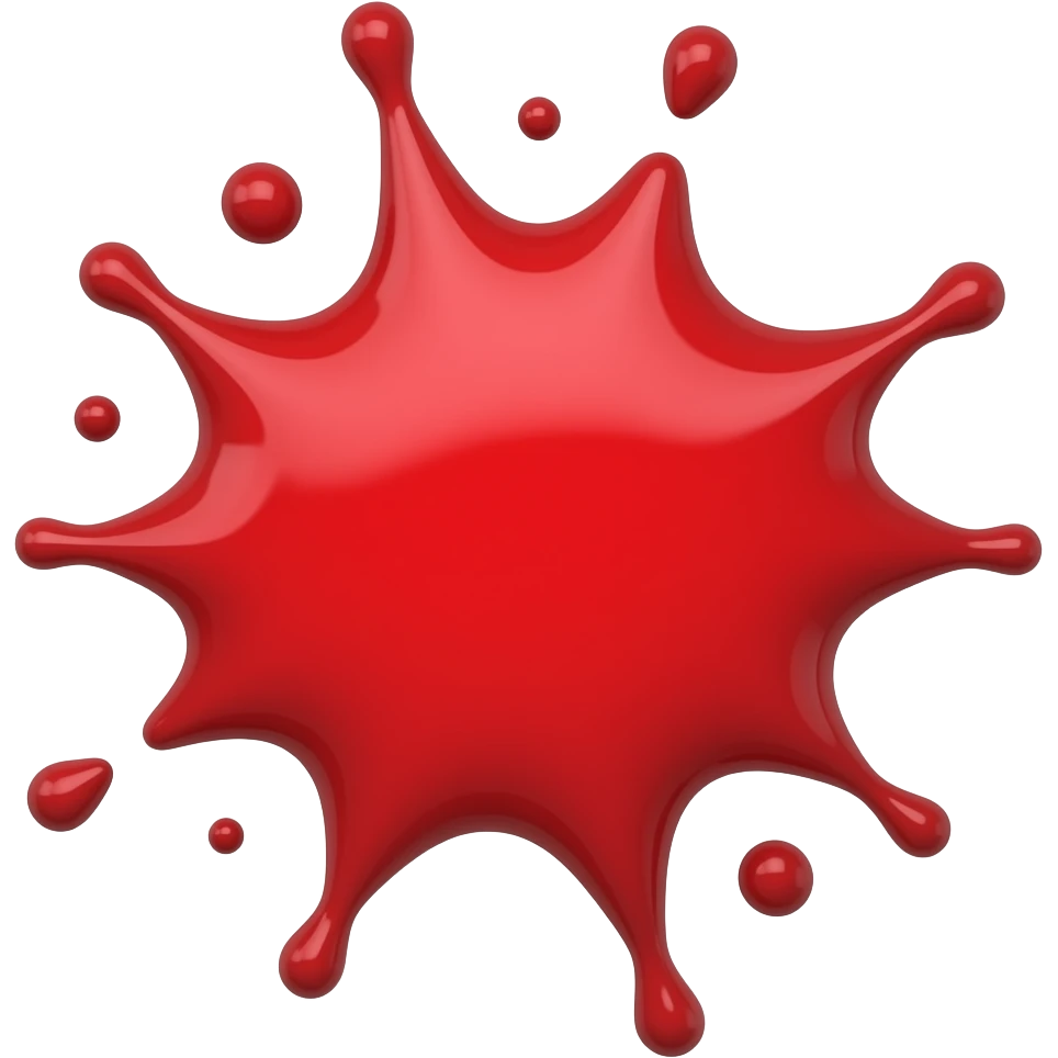 splash random red color emoji